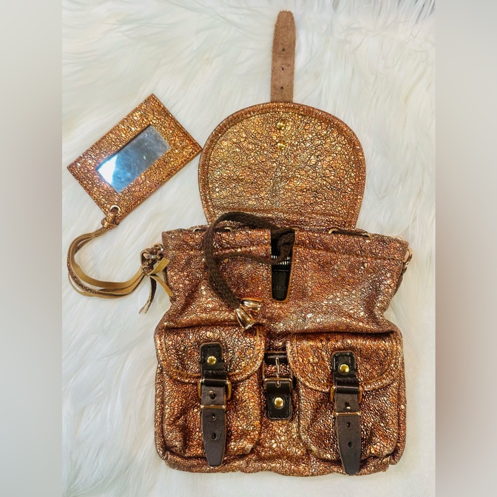 Balenciaga Copper Mini Bag W Rose Good Hardware Satchel Pockets - Picture 4 of 9